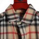 BurberryBurberry Check Embroidered Letter Long Sleeve ShirtBBR brand most representative of the classic striped shirt, counter best-seller. The fabric is made of double stranded 80 woven twill fabric, checkered counterpo