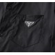 Prada 2023ss new men's long sleeve shirt, high quality ready-to-wear! Customized fabrics Breathable and comfortable, impeccable details, branded elements design concepts, reflecting high quality. The handfeel is delicate