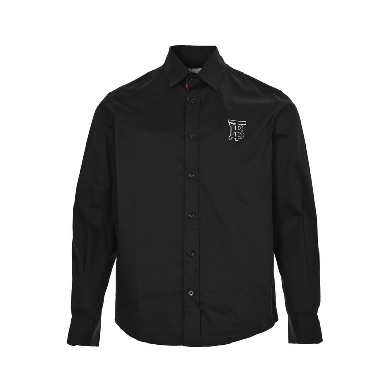 BurberryBurberry Classic TB Embroidery Long Sleeve ShirtBBR brand is the most representative of the classic striped shirt, the fabric is made of double stranded 80 woven fabric, yarn fixed weaving and dyeing, placket, cu