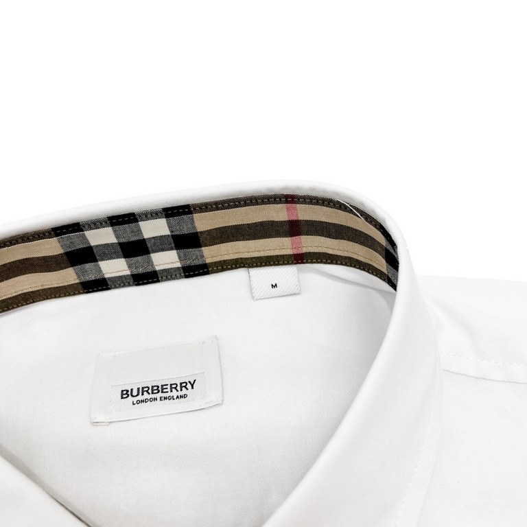 BurberryBurberry Classic TB Embroidered Long Sleeve ShirtBBR brand is the most representative of the classic striped shirt, the fabric is made of double stranded 80 woven fabric, yarn weaving and dyeing, placket, cuffs f