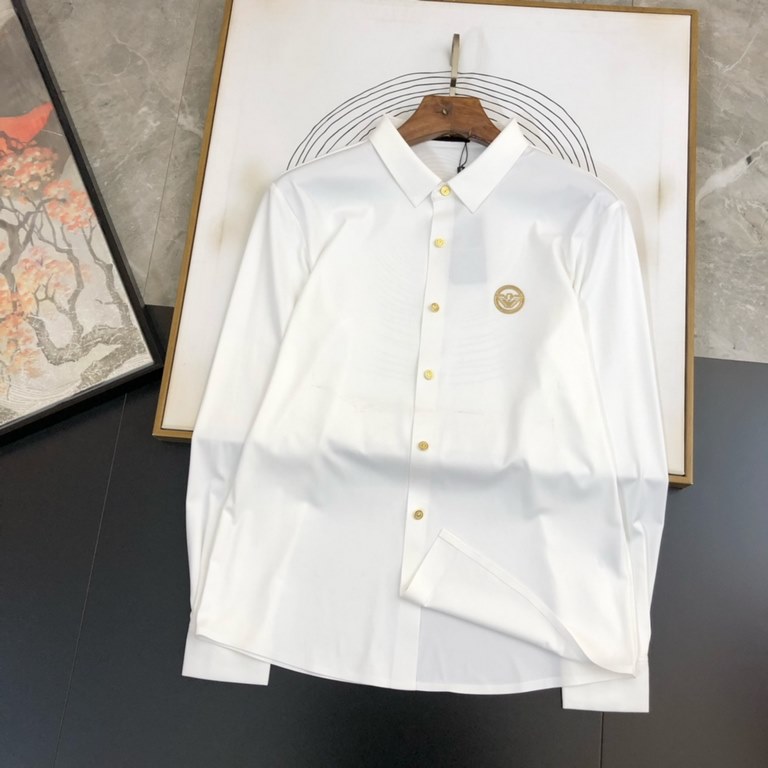 EA23S fall and winter full quality phase men's long-sleeved shirt, evergreen basic models Original factory production! The use of mercerized cotton fabrics, no matter the shape and workmanship are comfortable and assured