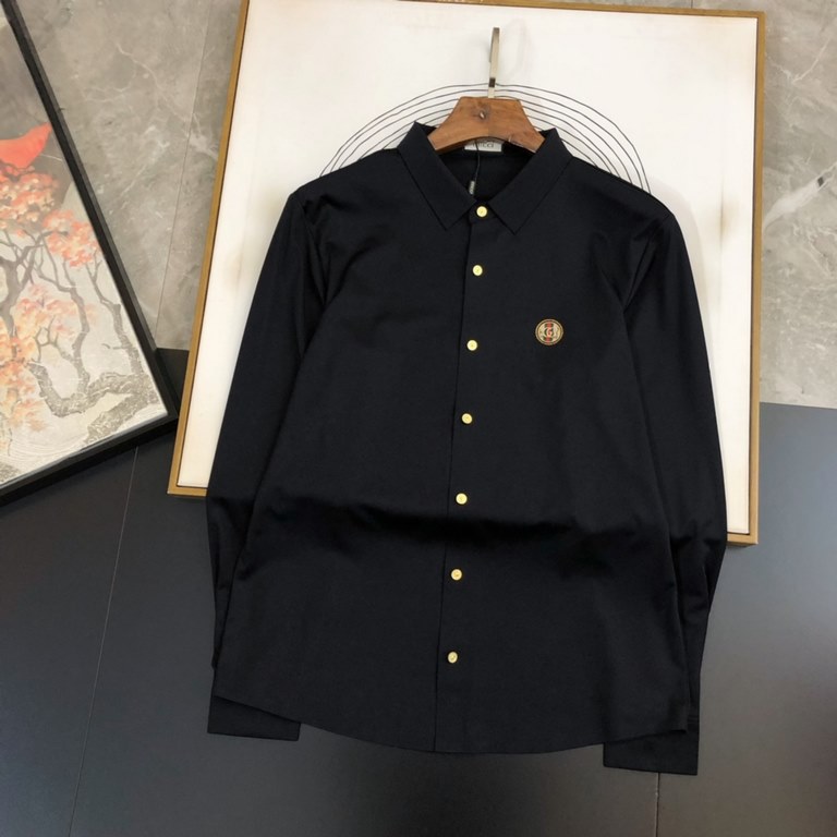 GU23S fall men's mercerized cotton shirt, this shirt continues the basic model ............... using double stranded mercerized cotton, the details are very inviting The model is versatile... ............... in the versi