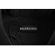 BalenciagaParisian family 23Fw back letter print shirtCustom woven high-density cotton poplin fabric 160 mesh high-density mesh, five colors of paste layer by layer, the lack of a new custom accessories, laser engraved b