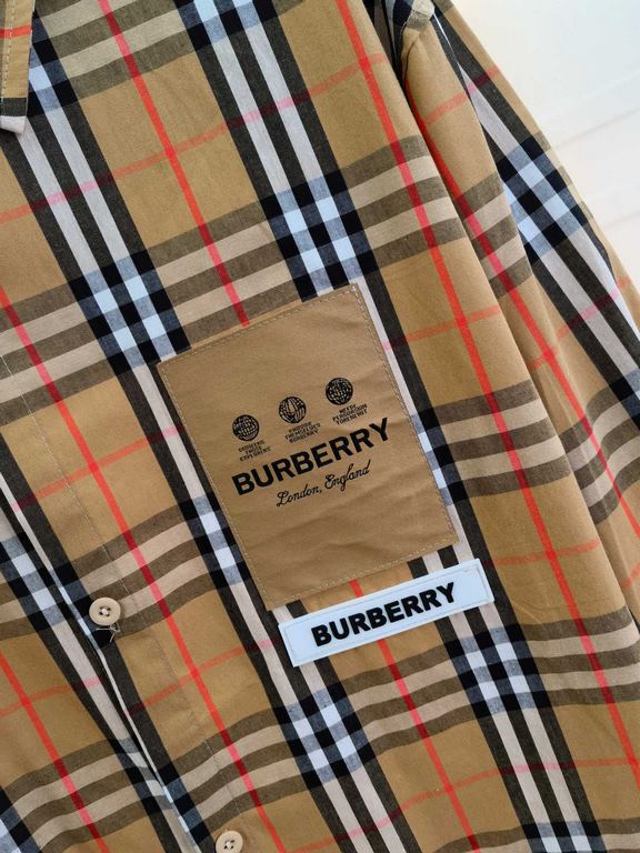 Burberry 2023ss new men's long sleeve shirt, high quality ready-to-wear! Customized fabric Breathable and comfortable, impeccable details, brand elements design concept, reflecting high quality. Hand feel delicate and so