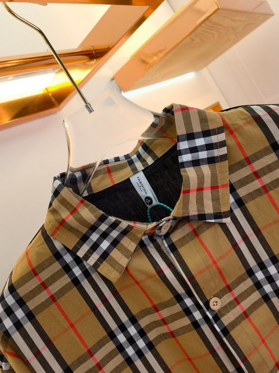 Burberry 2023ss new men's long sleeve shirt, high quality ready-to-wear! Customized fabric Breathable and comfortable, impeccable details, brand elements design concept, reflecting high quality. Hand feel delicate and so