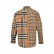 BurberryBurberry Classic Plaid Spliced Flannel ShirtUnbeatable a good sale, customized wool cotton spandex 380g fabric, internal wrapped edge alignment, placket, pockets, shoulders, all the right cut, spend a lot of ener