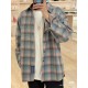 #Maison MargielaMaison Margiela co-branded pink and blue plaid blouse on the body