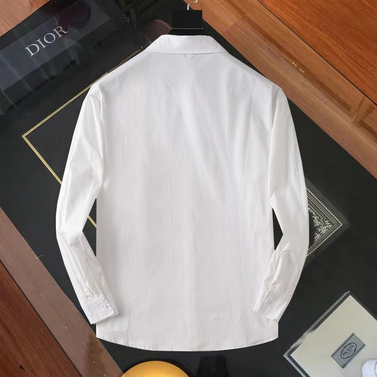 Saint Laurent 2023ss new men's long sleeve shirt, high quality ready-to-wear! Customized fabric Breathable and comfortable, impeccable details, brand elements design concept, reflecting high quality. The handfeel is deli