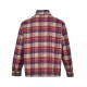 Chrome HeartsCrowheart Flannel Half-Zip Plaid Shirt.Custom-dyed yarn is made of 11 count double stranded 240g (260g after washing) cotton blend facecloth. Front brushed. Laser infrared positioning. Hand cut. All-around a