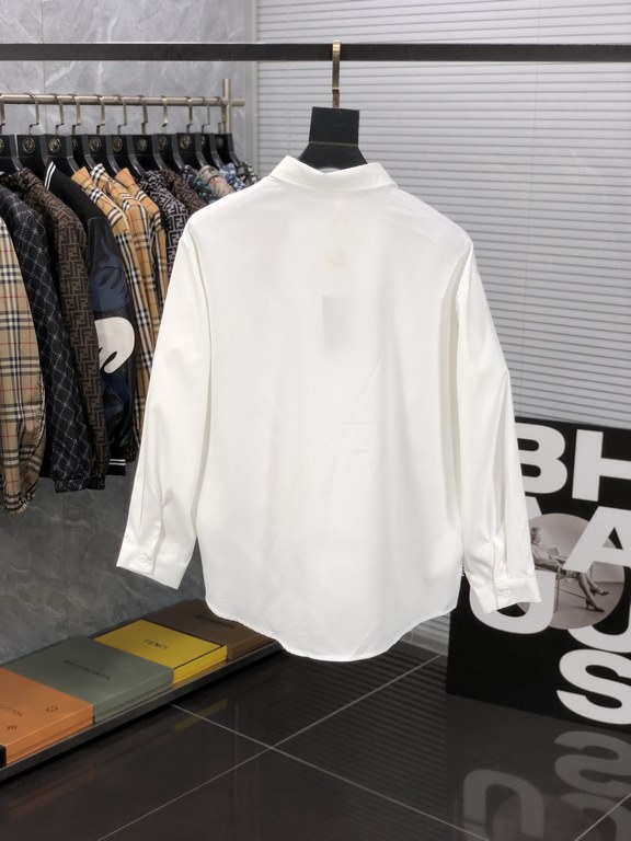 LV 2023ss new men's long sleeve shirt, high quality ready-to-wear! Customized fabrics Breathable and comfortable, impeccable details, brand elements design concepts, reflecting high quality. Hand feel delicate and soft! 