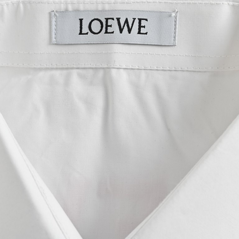 LoeweLoewe 23ss Co-branded Pocket Flame Embroidered Short Sleeve ShirtAdopting Casifa three-dimensional embroidery imported from South Korea 00 cotton, fabric features soft and comfortable silk luster, several times wash