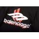 BALENCIGA new Paris letters heavy shadow Logo design long-sleeved shirt against the version of the custom-dyed fabric on the body of the high sense of full custom buttons custom accessories high quality men and women wit