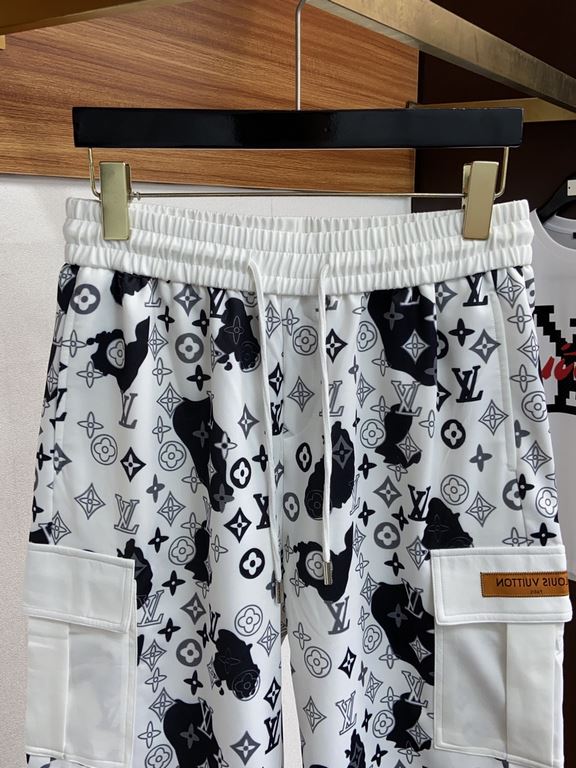 L brand 2023 spring and summer new casual shorts, official website synchronization sale, pants craft design, imported guest accessories, fabric customization, OEM products free of inspection! Every detail to the extreme,