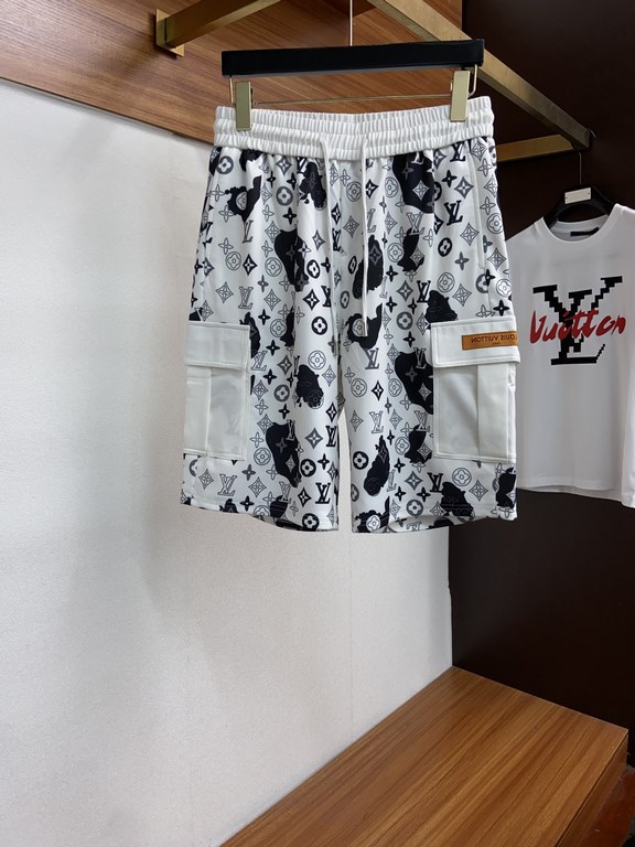 L brand 2023 spring and summer new casual shorts, official website synchronization sale, pants craft design, imported guest accessories, fabric customization, OEM products free of inspection! Every detail to the extreme,