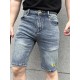 #FendiFendi Vintage Classic Leather Labeled Denim Shorts On