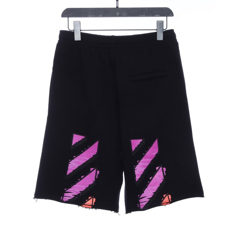 OW Fuchsia Twill ShortsThe original open mold, pants leg loose mouth design, pants in the front under the premise of retaining the high elastic rubber band abandoned the old tired hanging bell, replaced by a more practic