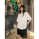 #BalenciagaBalenciaga 23ss blurred letter shorts top