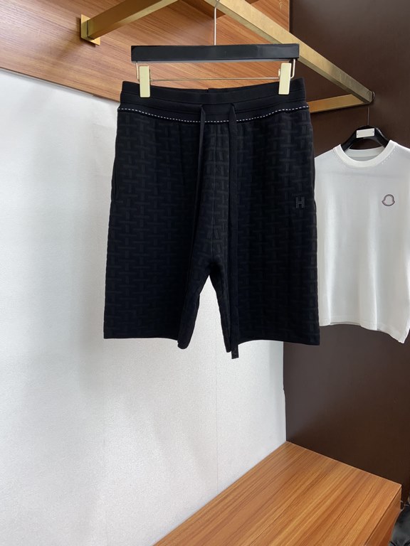 H brand 2023 new men's and women's knit casual shorts, panoramic color collision vintage crochet knit shorts, there may be thousands of versions on the market, but can be sold in our store quality is certainly infinitely