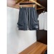 Paris House 2023 spring and summer new casual shorts, the official website synchronization sale, pants body craft design, imported guest accessories, fabric customization, factory products free of inspection! Every detai