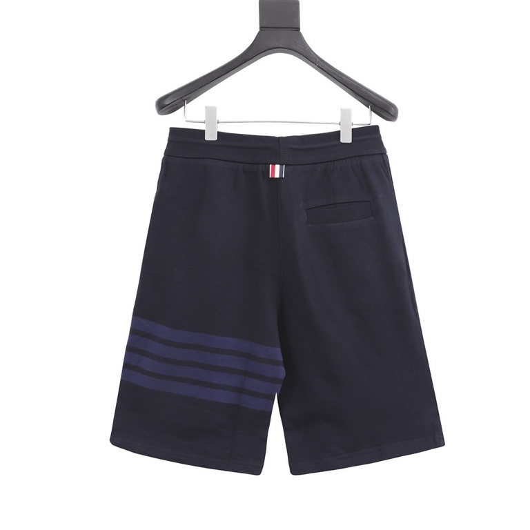 Thom Browne  Tom Browne four bar color weave shortsCustom 32jc primary cotton terry, special color many times to adjust the fixed dyeing, years of operation TB accessories are basically completely consistent, pocket clot