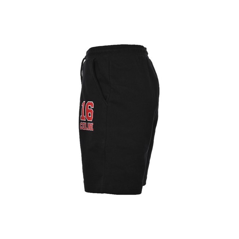 CelineCeline 23ss Embroidered Letter ShortsHigh Quality.CEL Celine 23ss letter embroidery shorts, skateboarding college style on line, the fabric is made of cotton terry fabric, embroidery using three-dimensional technol