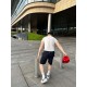 #Thom BrowneThom Browne 23ss Striped Ribbon Beach Shorts Top