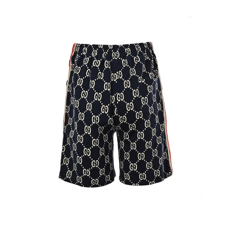 Gucci  Gucci classic all over print jacquard shorts.Original custom cotton jacquard fabric pockets hand-positioned planted all the letters are horizontal and vertical are aligned Set zipper head is heavy specific brushed