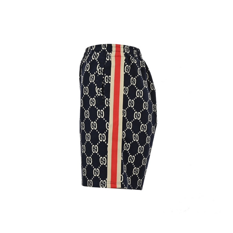 Gucci  Gucci classic all over print jacquard shorts.Original custom cotton jacquard fabric pockets hand-positioned planted all the letters are horizontal and vertical are aligned Set zipper head is heavy specific brushed