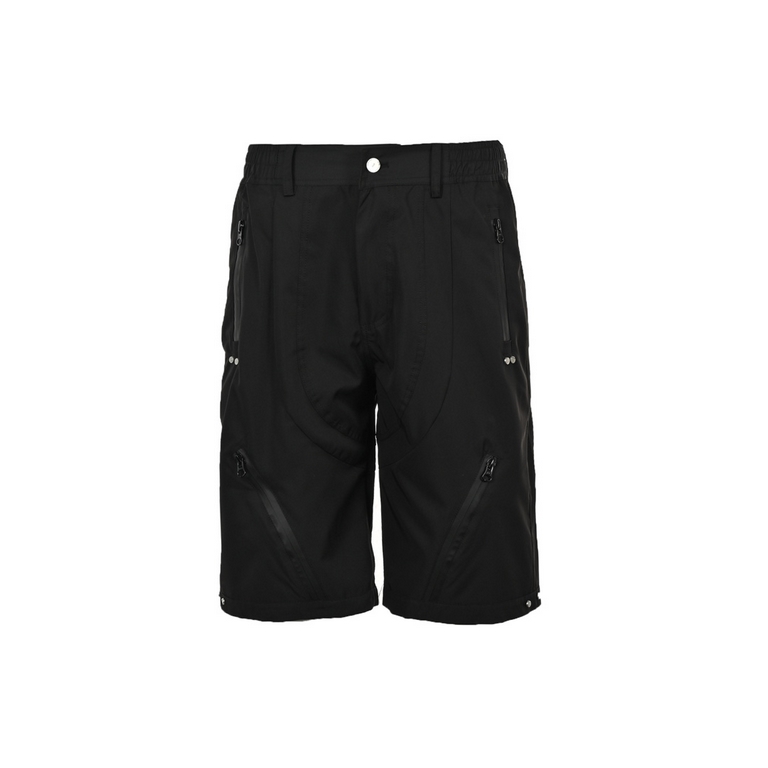 Waterproof zippered functional shortsFar archive waterproof zipper functional shorts.The fabric is made of 75D encrypted waterproof coated fabric 100% polyester fiber Pocket zippers are made of imported waterproof coated