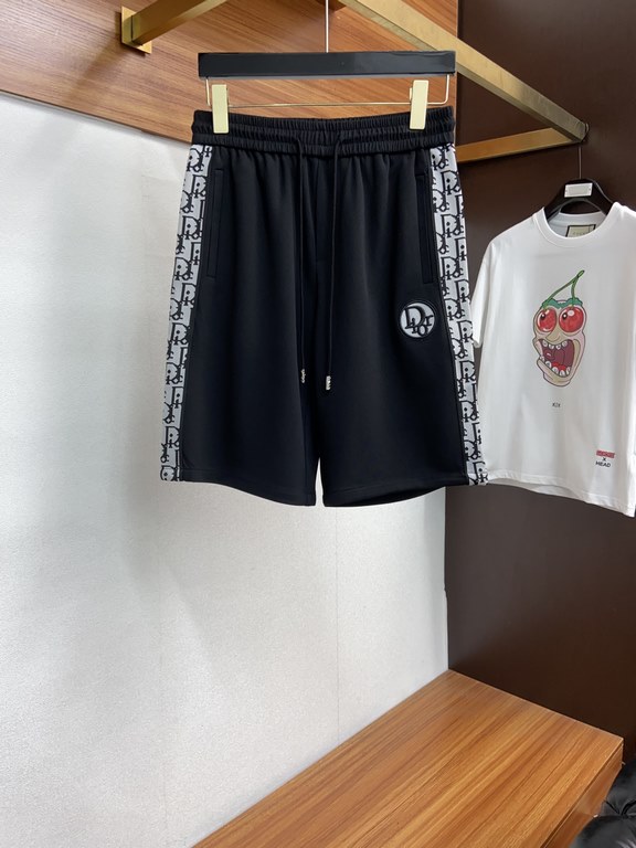 Dior 2023 spring and summer new casual shorts, the official website synchronization sale, pants craft design, imported guest accessories, fabric customization, factory production inspection-free! Every detail to the extr