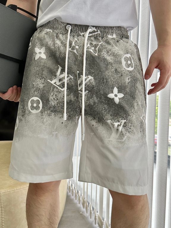 #LouisVuitton 23ss Old Flower Star Gradient Beach Shorts Top