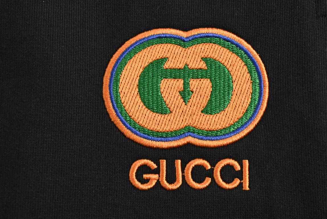 GucciGucci 23ss Double G Embroidery ShortsCounter customized cotton fabric, super texture, soft and breathable, fashionable men's and women's casual shorts.Color blackalmondSizeS-XL