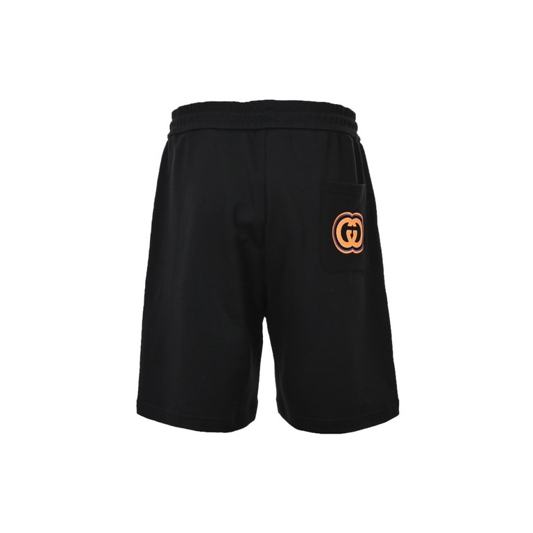 GucciGucci 23ss Double G Embroidery ShortsCounter customized cotton fabric, super texture, soft and breathable, fashionable men's and women's casual shorts.Color blackalmondSizeS-XL