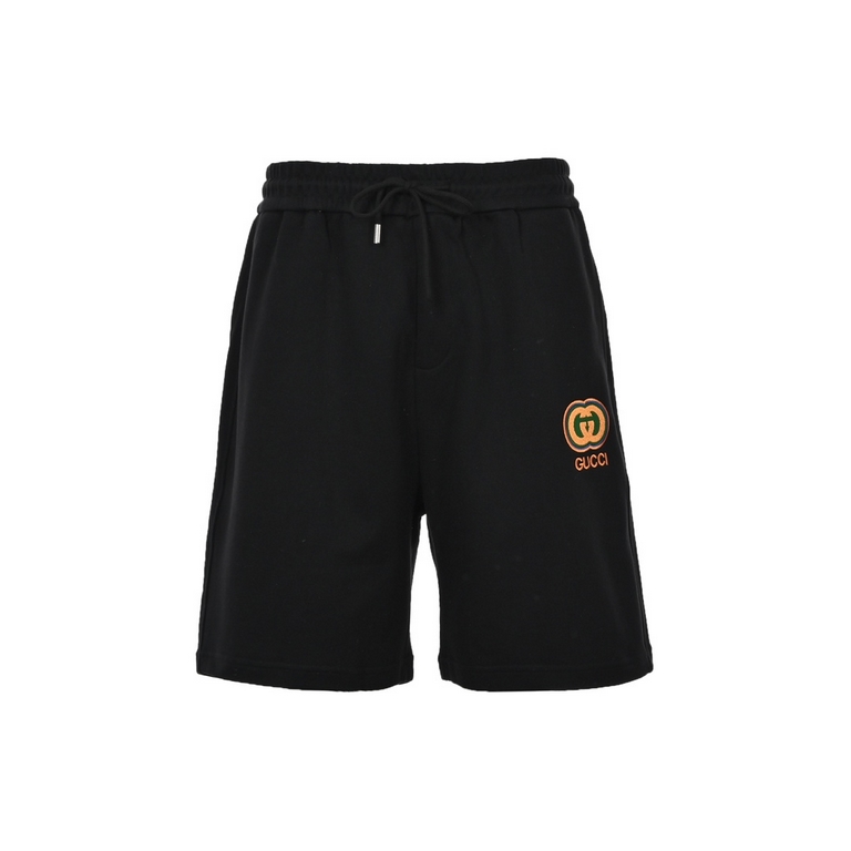 GucciGucci 23ss Double G Embroidery ShortsCounter customized cotton fabric, super texture, soft and breathable, fashionable men's and women's casual shorts.Color blackalmondSizeS-XL