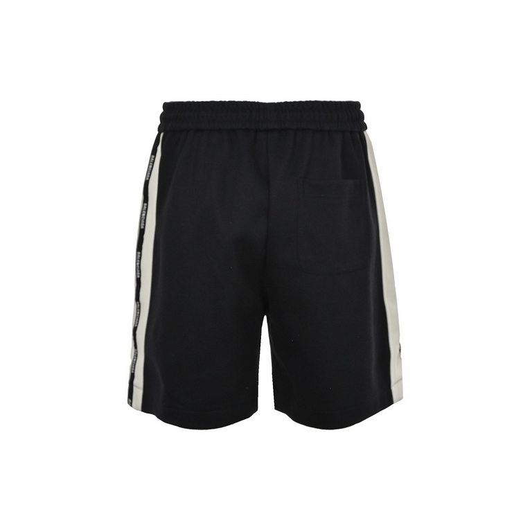 .Balenciaga 23ss Colorblocked Ribbon ShortsPants with color-blocked stripes on both sides, drawstring elastic waistband, straight-legged shorts fit, and a full set of accessories! Polyester belongs to the blended fabrics