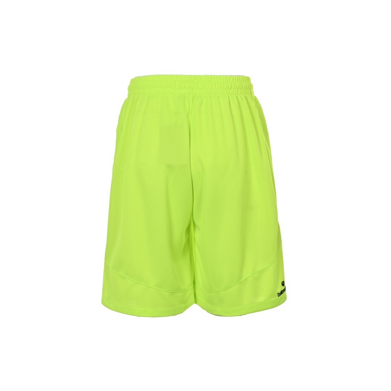 BalenciagaParis 23ss fluorescent embroidery patchwork shortsCustom weaving and dyeing fluorescent green breathable mesh fabric fabric pretreatment washing and color fixing in order to prevent color collision imported fro