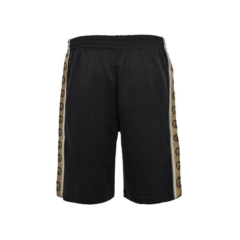 GucciGucci 20ss Side Double G Reflective Webbing ShortsThis main fabric staple woven silk cover cotton fabric, fabric soft and delicate smooth, the side using fixed weave sesame pattern webbing position symmetrical left 