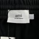 Ami 23ss Ami Embroidered ShortsMade of 100% organic cotton, the organic cotton heavyweight reverse terry knit athletic shorts are adorned with a drawstring on the inside of the waistband and nickel metal drawstring clips