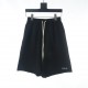 Celine Celine CE Basic Embroidered Letter Terry Destroyer Shorts#Higher version customizedMade of Conny brand linen gray yarn, custom woven 340g terry fabric (black dyed yarn), different from the cheap terry on the marke