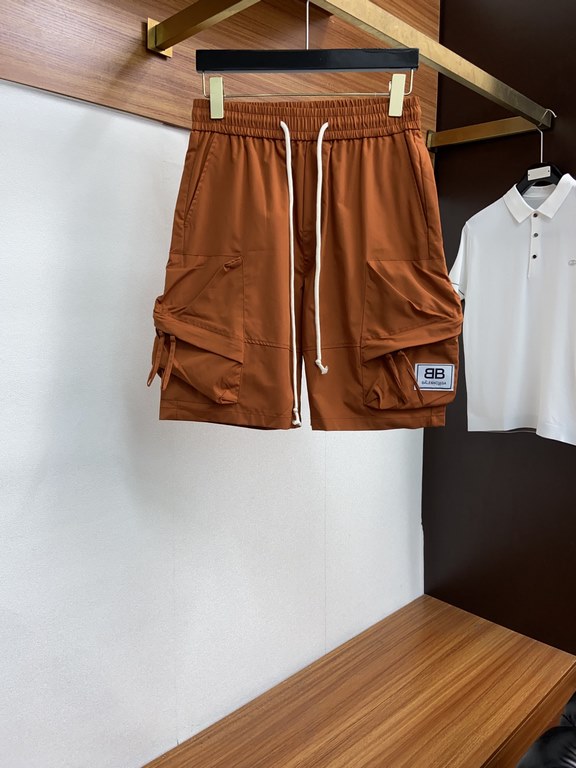 Paris House 2023 spring and summer new casual shorts, the official website synchronization sale, pants body craft design, imported guest accessories, fabric customization, factory products free of inspection! Every detai