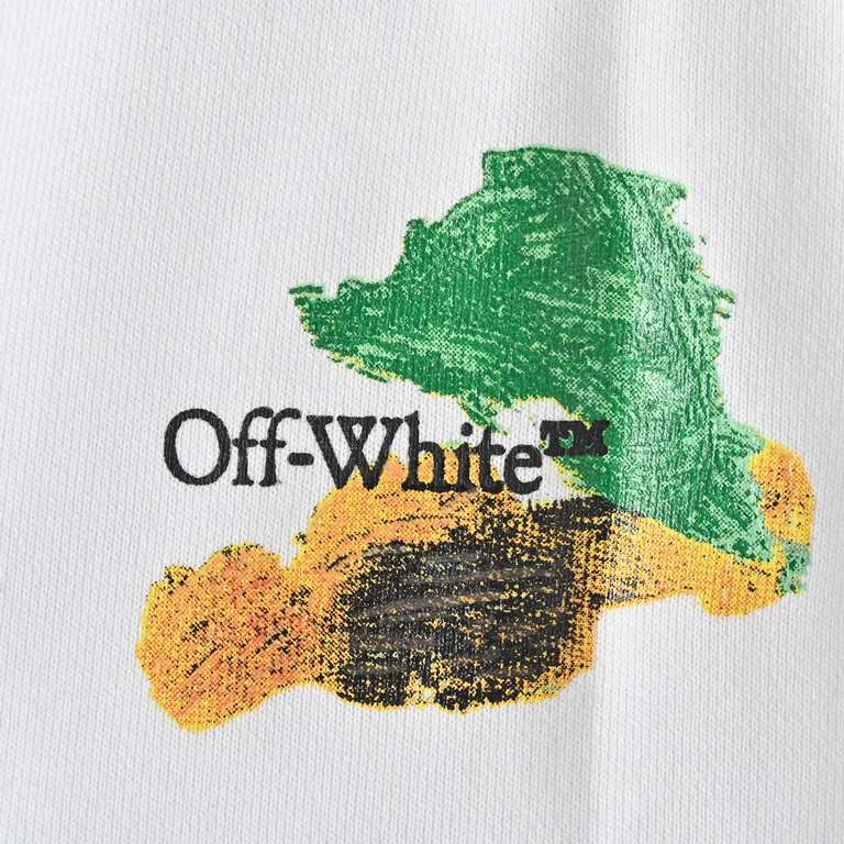 OFF WHITE CO VIRGIL 23ss colorful oil painting arrow print shortsThe fabric is made of 380g jersey fabric with terry texture The printing is done by Japanese MIMAKI printing machine without any edge or burlap The airbrus