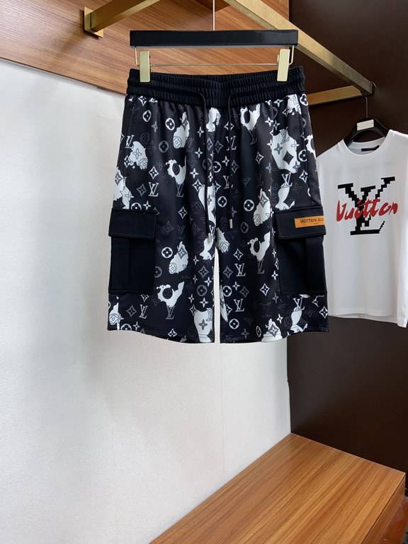 L brand 2023 spring and summer new casual shorts, official website synchronization sale, pants craft design, imported guest accessories, fabric customization, OEM products free of inspection! Every detail to the extreme,