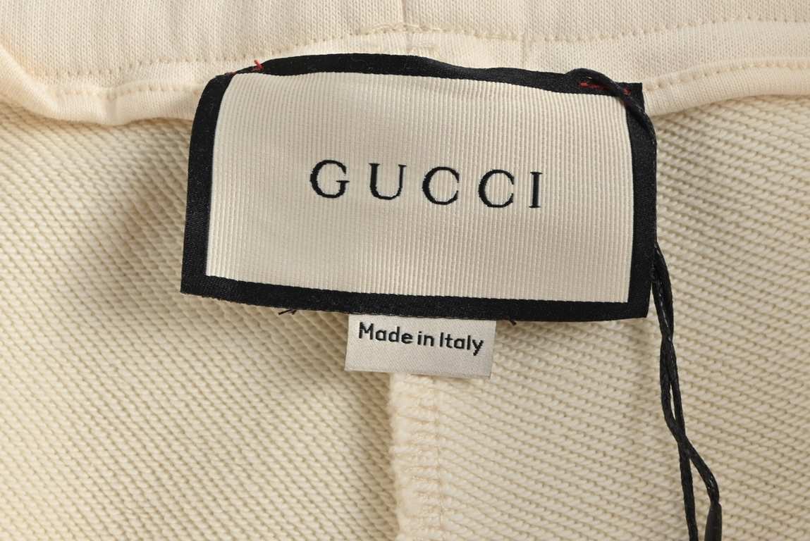 GucciGucci 23ss Double G Embroidery ShortsCounter customized cotton fabric, super texture, soft and breathable, fashionable men's and women's casual shorts.Color blackalmondSizeS-XL