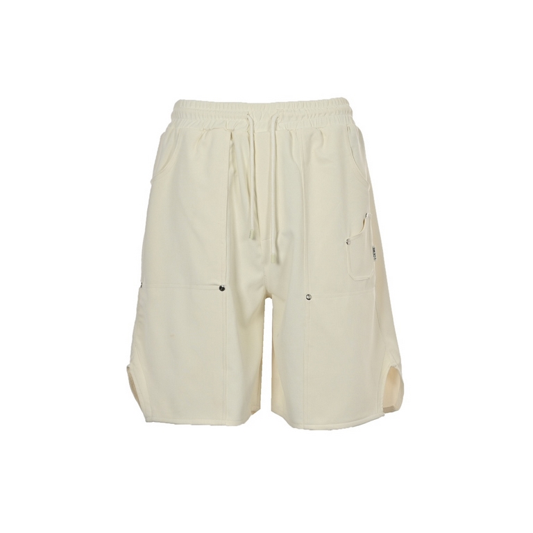 LoeweLoewe 23ss Basic Willow Studded ShortsThe fabric is woven and dyed to order, from 3,000 meters per color, exclusively for Loewe! Side seam process requires a special machine, which also makes the production threshol