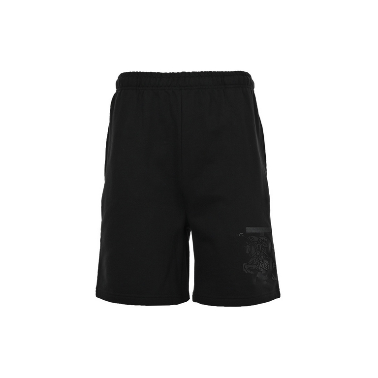 BurberryBurberry 23ss Embossed War Horse Embroidered Monogram ShortsThe original 4800 purchased, fixed weave 380g terry cloth, reactive black environmental protection dyeing, and washed with silicone oil treatment, to en