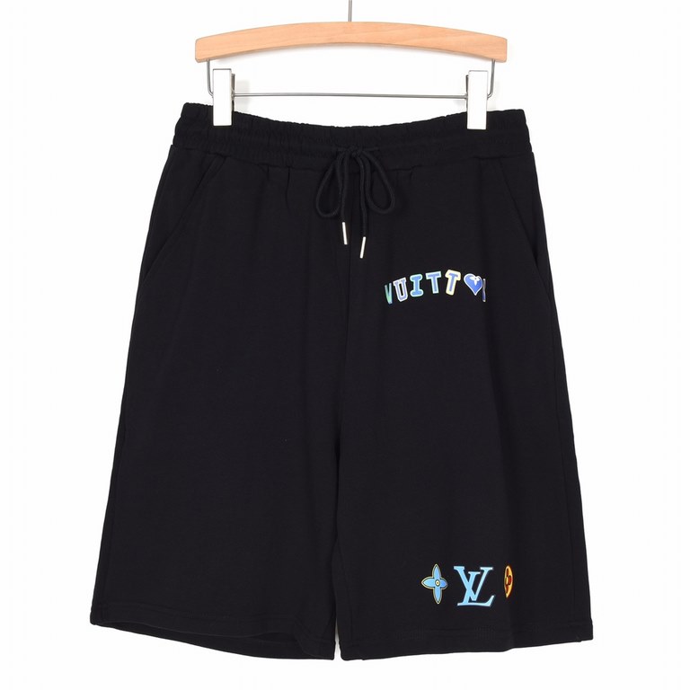 Louis VuittonLouis Vuitton 23ss latest colorful monogrammed shorts. Digital airbrush.Customized 360 grams of the same vat-dyed cotton fabrics feel very comfortableThe spiral fixed weaving and dyeing without color differe