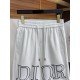 Dior 2023 spring and summer new casual shorts, the official website synchronization sale, pants craft design, imported guest accessories, fabric customization, factory production inspection-free! Every detail to the extr