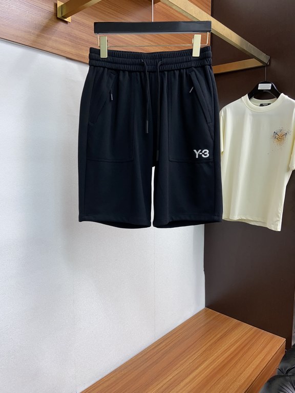 Y-3 2023 spring and summer new casual shorts, official website synchronization sale, pants craft design, imported guest accessories, fabric customization, OEM production inspection-free! Every detail to the extreme, the 