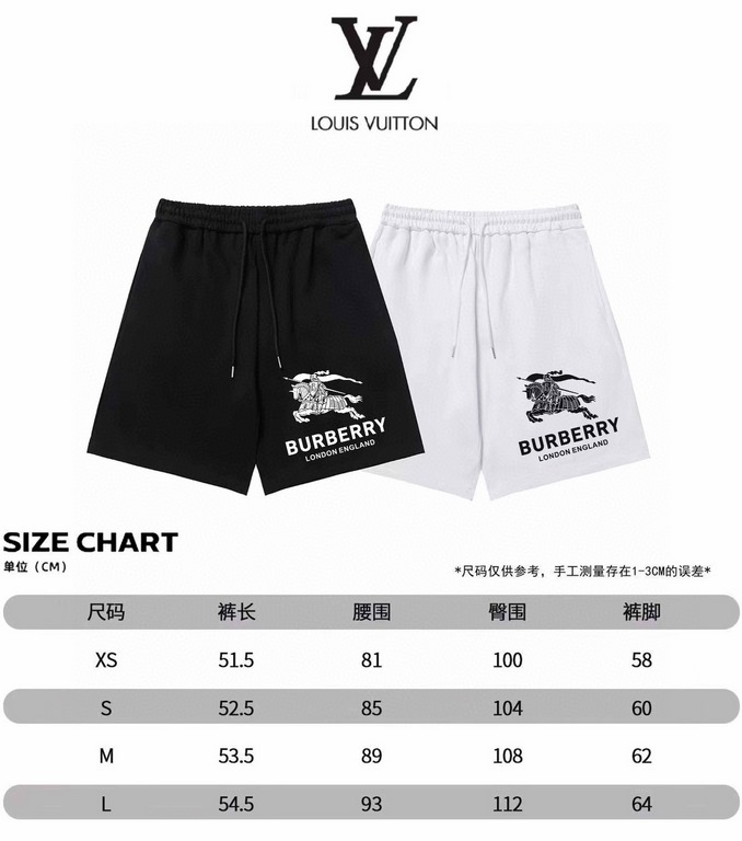 New   shorts! BBR 2023SS spring and summer short-sleeved new   New Knight War Horse LOGO T-shirt Three labels complete Men's and Women's black white Size xs s m l