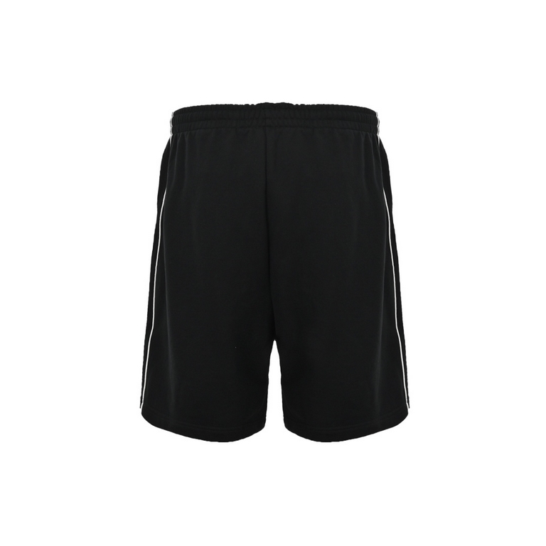 BalenciagaParis House 23ss Patchwork Double Hook Embroidered Logo ShortsMinimalist lines are the Parisian house's bright logo, and black and white clashing colors give a strong sense of modernity. A style statement and a